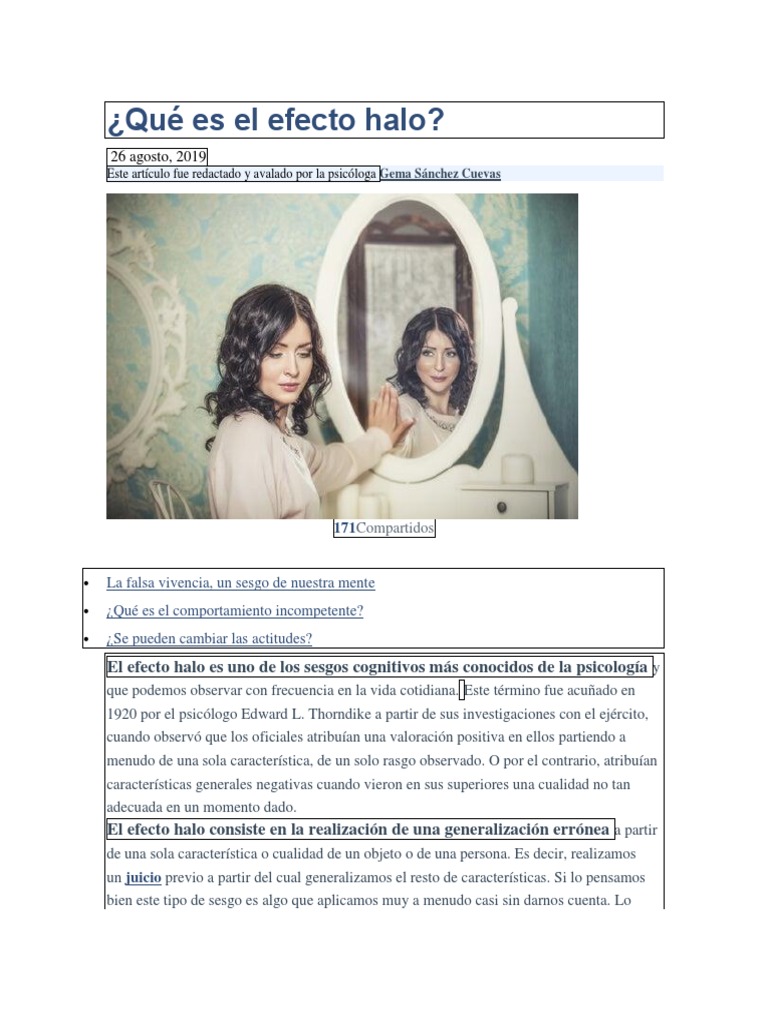 Image Result For Qu Es El Efecto Halo Y Por Qu Los Inversionistas Lo Usan En La Era