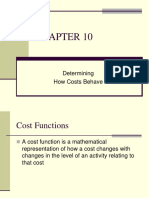 12eppt - 10determining How Cost Behave