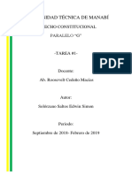 Tarea #1-Derecho Constitucional