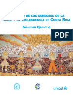 V Estado de Los Derechos de La Niñez y La Adolescencia en Costa Rica