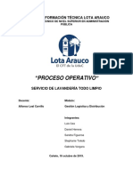 Lavanderia, Proceso Operativo.