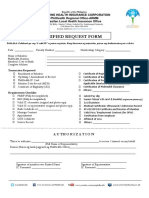 2019 Unified Request Form