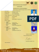 Formulir Pendaftaran + CV