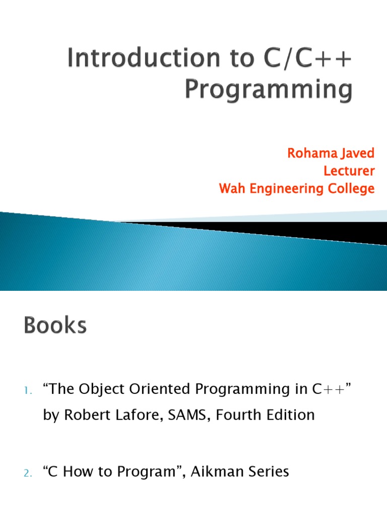 Basics of C++ (Lecture 4) | PDF | Class (Computer Programming) | Object ...
