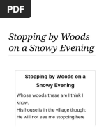 Stopping by Woods On A Snowy Evening - Wikipedia