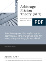 Arbitrage Pricing Theory (APT)