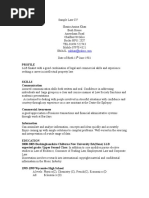 Sample Law CV DWNLD