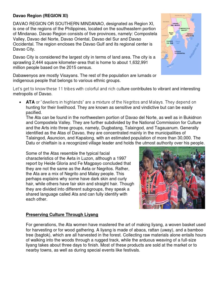 Davao's 11 Indigenous Tribes Overview | PDF | Philippines | Ethnic Groups