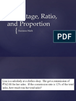 Percentage Ratio and Proportion