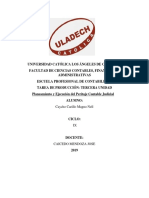 Universidad Católica Los Ángeles de Chimbote: Planeamiento y Ejecución del Peritaje Contable Judicial