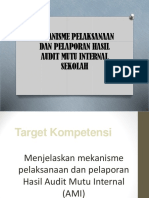 Pelaksanaan Dan Pelaporan Audit