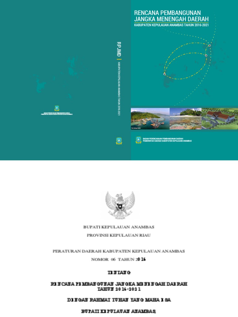 Rpjmd Kab Kep Anambas 2016 2021 Pdf Pdf