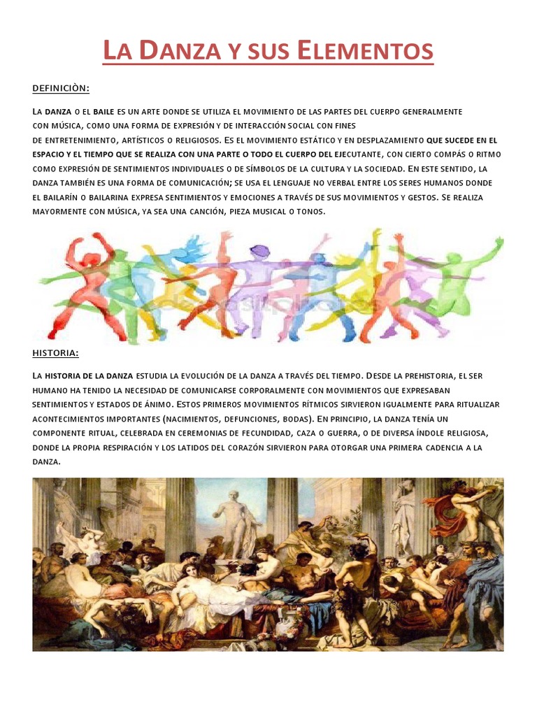Elementos de la Danza Tradicional | PDF | Bailes | Las artes escénicas