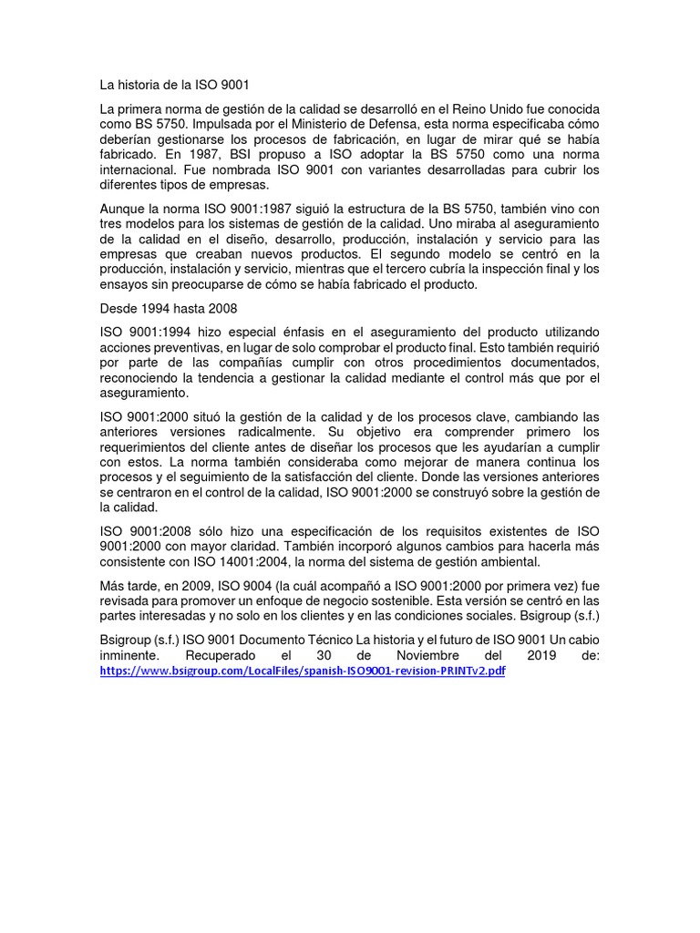 Norma Iso 9001 Version 2000 Pdf