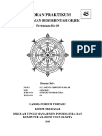 Laporan PBO Pertemuan 10