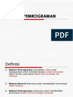 Per 6 Defenisi Dan Sejarah Bahasa Pemrograman