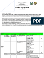 Course Structure Food Trades