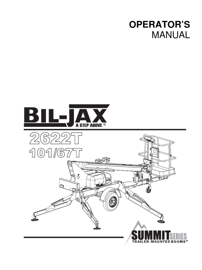 Bil Jax 2622T_manual | Elevator | Safety