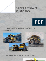 Equipos de la etapa de chancado