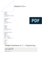 Hybrid Inheritance in C