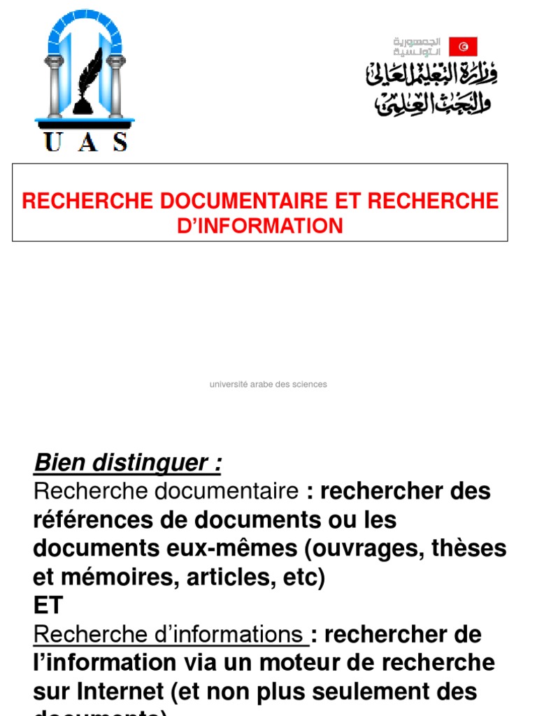 Recherche documentaire et IST | PDF | Informations | Science