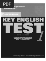 Key English Test - Reading and Writing Part 1-7 - Englishrevealed | PDF