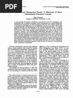 Causal Dimension Scale