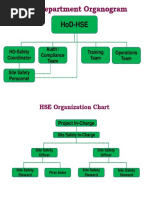 HSE Organizational Structure Overview | PDF | Labor Relations | Safety