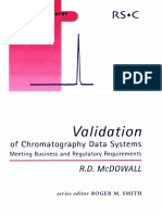 (RSC Chromatography Monographs) R D McDowall - Validation of Chromatography Data Systems - Meeting Business and Regulatory Requirements-Royal Society of Chemistry (2005)