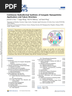 Continuous Hydrothermal Synthesis of Inorganic NanoParticles: Applications and Future Directions