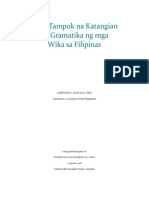 Ilang Tampok Na Katangian NG Gramatika NG Mga Wika Sa Filipinas Daguman 2018