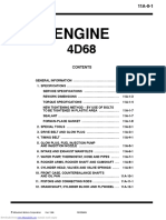 Mitsubishi Lancer Diesel 4D68 Workshop Manual - Engine