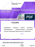 Penyempurnaan Sistem Pemetaan Mutu 2019