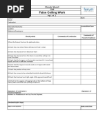 Ceiling Works Inspection Checklist | PDF