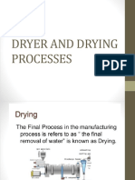 Dryer and Drying Processes