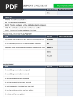 IC Release Management Checklist Template 