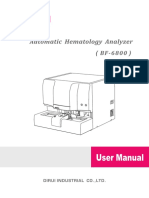 User Manual for BF Series Automatic Hematology Analyzer