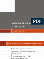 Metode Pemisahan Campuran