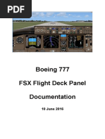 Boeing 777 VX Panel Installation and Documentation