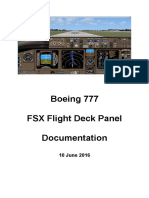 Boeing 777 VX Panel Installation and Documentation