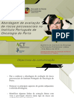 Avaliação riscos psicossociais IPO Porto