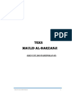 Teks Maulid Al Barzanji PDF