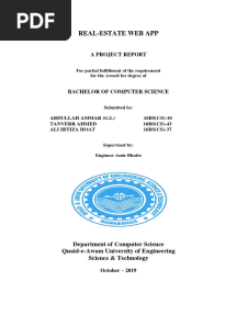 Project Report On Real State Web App