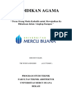 Tugas Refleksi Mata Kuliah Pendidikan Agama