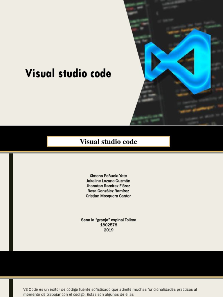 Visual Studio Code | PDF | Microsoft Visual Studio | Archivo de computadora