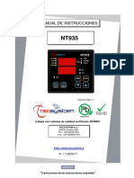 Manual instrucciones centralita NT935