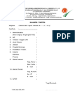 Biodata Peserta Diklat Cks