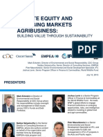 Private Equity and Emerging Markets Agribusiness