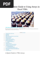 The Complete Guide To Using Arrays in Excel VBA