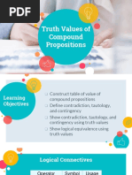 Truth Values of Compound Propositions PDF